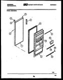 DOOR PARTS Diagram and Parts List for ASM140WK1  Frigidaire Refrigerator