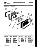 DOOR PARTS Diagram and Parts List for CEC4M6WXB  Gibson Range