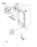 CABINET Diagram and Parts List for WFU14K2BW1  Westinghouse Freezer