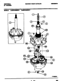 TRANSMISSION Diagram and Parts List for MWX445RBW1  Frigidaire Washer