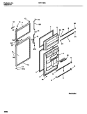 DOOR SECTION Diagram and Parts List for FRT17JRBD2  Frigidaire Refrigerator