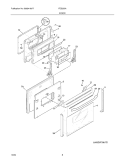 DOOR Diagram and Parts List for FES355ASH  Frigidaire Range