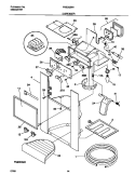 ICE DISPENSER Diagram and Parts List for FRS26ZNHW1  Frigidaire Refrigerator