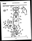 TUB DETAIL Diagram and Parts List for AW700KD1  Kelvinator Washer