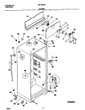 CABINET Diagram and Parts List for FRT16ICRHW2  Frigidaire Refrigerator