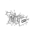 DOOR Diagram and Parts List for KF520GDW2  Frigidaire Range