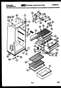 CABINET PARTS Diagram and Parts List for FPDA14TMH3  Frigidaire Refrigerator