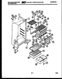 CABINET PARTS Diagram and Parts List for RT143GLFA  Frigidaire Refrigerator