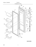 Part Location Diagram of 241534554 Frigidaire Door-refr,silver mist ,complete Assembly
