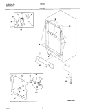 CABINET Diagram and Parts List for ER148  Frigidaire Freezer