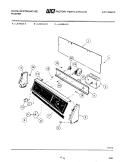 CONSOLE AND CONTROL PARTS Diagram and Parts List for LA400JXH5  Frigidaire Washer