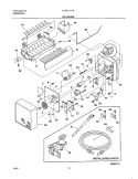ICEMAKER Diagram and Parts List for PLRT217TAB0  Frigidaire Refrigerator