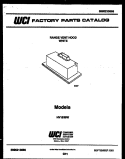 COVER Diagram and Parts List for HV1536W  Gibson Range Hood