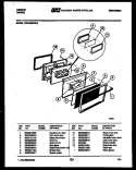 DOOR PARTS Diagram and Parts List for CGC4S9WXA  Gibson Range