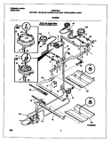 BURNER Diagram and Parts List for FGF374CCSL  Frigidaire Range