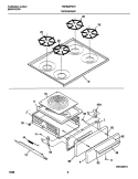 Part Location Diagram of 5303272274 Frigidaire Grate