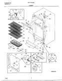 CABINET Diagram and Parts List for FFU17F9GW4  Frigidaire Freezer
