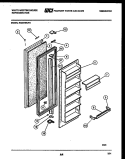 REFRIGERATOR DOOR PARTS Diagram and Parts List for RS227MCD1  Frigidaire Refrigerator