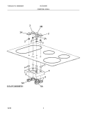 CONTROLS Diagram and Parts List for GLEC36S8ES1  Frigidaire Cooktop