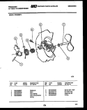CAM Diagram and Parts List for DW2508PW1  Frigidaire Dishwasher