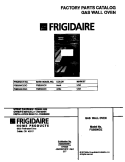 COVER Diagram and Parts List for FGB500CESC  Frigidaire Wall Oven