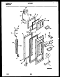 DOOR PARTS Diagram and Parts List for GRT22QRAD0  Gibson Refrigerator