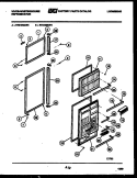 DOOR PARTS Diagram and Parts List for RT219MCH0  Frigidaire Refrigerator