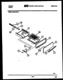 BROILER DRAWER PARTS Diagram and Parts List for 36-3272-23-10  Tappan Range