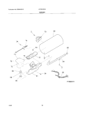 BURNER Diagram and Parts List for LFD301GW4  Frigidaire Dryer