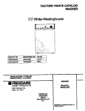 COVER Diagram and Parts List for WWX223RED0  Frigidaire Washer