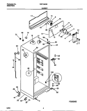 CABINET Diagram and Parts List for WRT16DGCD2  Frigidaire Refrigerator