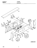 BACKGUARD Diagram and Parts List for FEFB67BHWE  Frigidaire Range