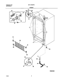 CABINET Diagram and Parts List for GFU17M3AW1  Gibson Freezer