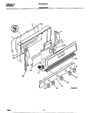 BACKGUARD Diagram and Parts List for FGF335BEWB  Frigidaire Range
