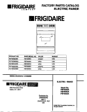 COVER Diagram and Parts List for FEF350CASG  Frigidaire Range