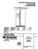 COVER Diagram and Parts List for WRS22WNHW5  Frigidaire Refrigerator