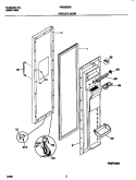 FREEZER DOOR Diagram and Parts List for FRS26ZSGW2  Frigidaire Refrigerator