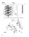 SYSTEM Diagram and Parts List for FFU14K2CW0  Frigidaire Freezer