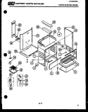 Part Location Diagram of 058T035F02-86 Frigidaire Bottom OVN, DRK BLU