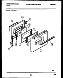DOOR PARTS Diagram and Parts List for KF420GDD8  Frigidaire Range