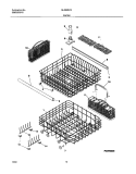 RACKS Diagram and Parts List for GLDB957AS2  Frigidaire Dishwasher