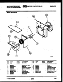 AIR HANDLING PARTS Diagram and Parts List for WAL125P1A1  Frigidaire Air Conditioner