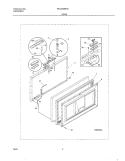 DOOR Diagram and Parts List for FFC09M5HW1  Frigidaire Freezer