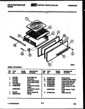 BROILER DRAWER PARTS Diagram and Parts List for GF716HXW3  Frigidaire Range