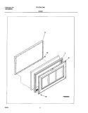 DOOR Diagram and Parts List for FFC07K1CW0  Frigidaire Freezer