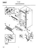 CABINET / CONTROL / SHELVES Diagram and Parts List for FFU14M8CW2  Frigidaire Freezer