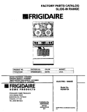 COVER Diagram and Parts List for FES387CHSC  Frigidaire Range