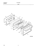 DOOR Diagram and Parts List for TGF375CHSF  Tappan Range
