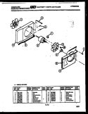 AIR HANDLING PARTS Diagram and Parts List for A07LH8E1  Frigidaire Air Conditioner