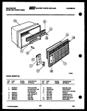 CABINET PARTS Diagram and Parts List for MH206F1QA  Kelvinator Air Conditioner